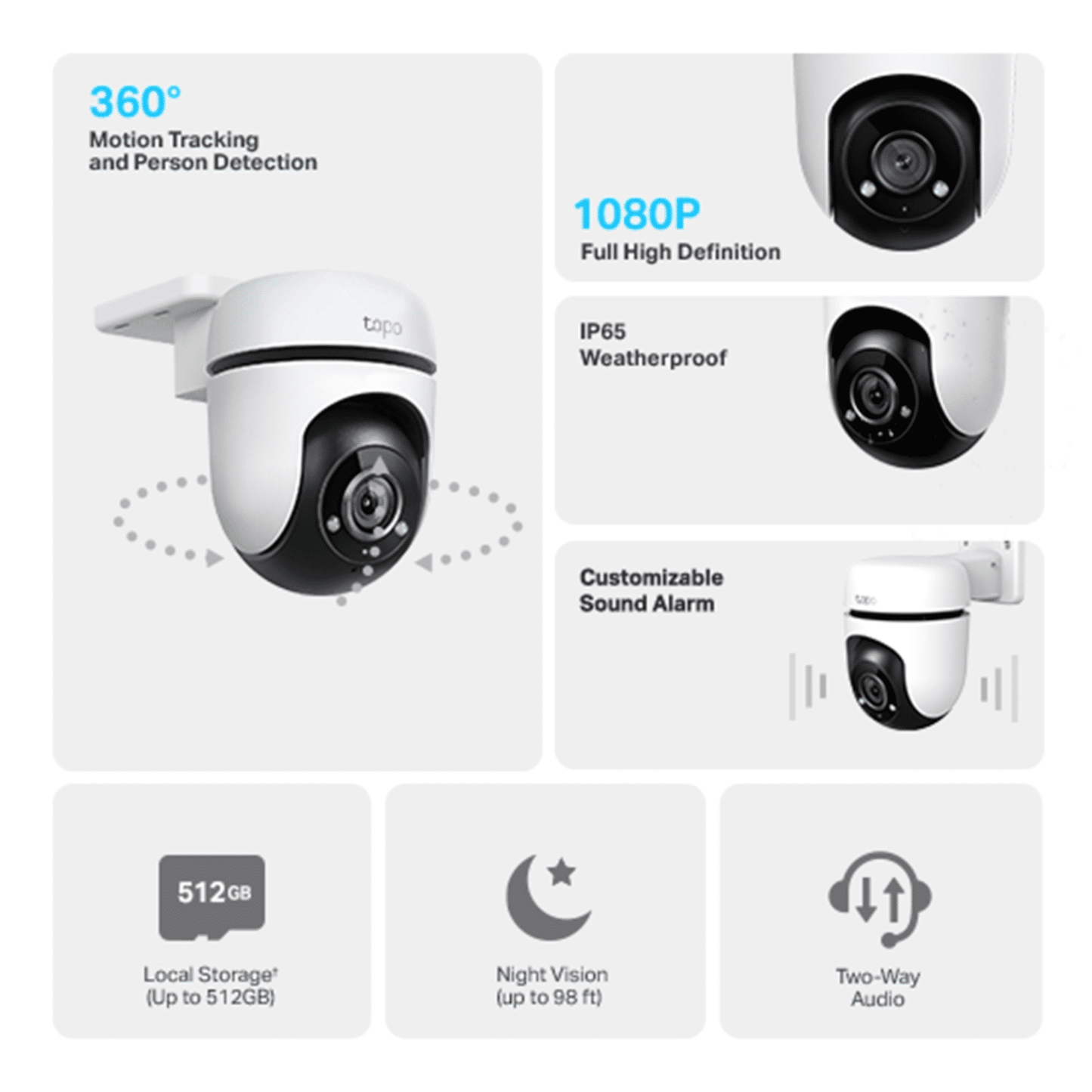 Cámara TP-Link Tapo C500 360 Exterior